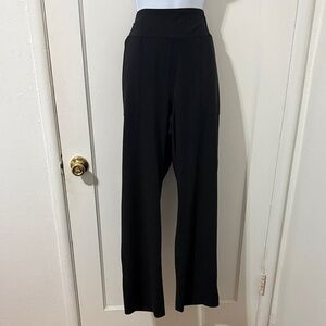 Lands' End Women's Black Wide Leg Pants